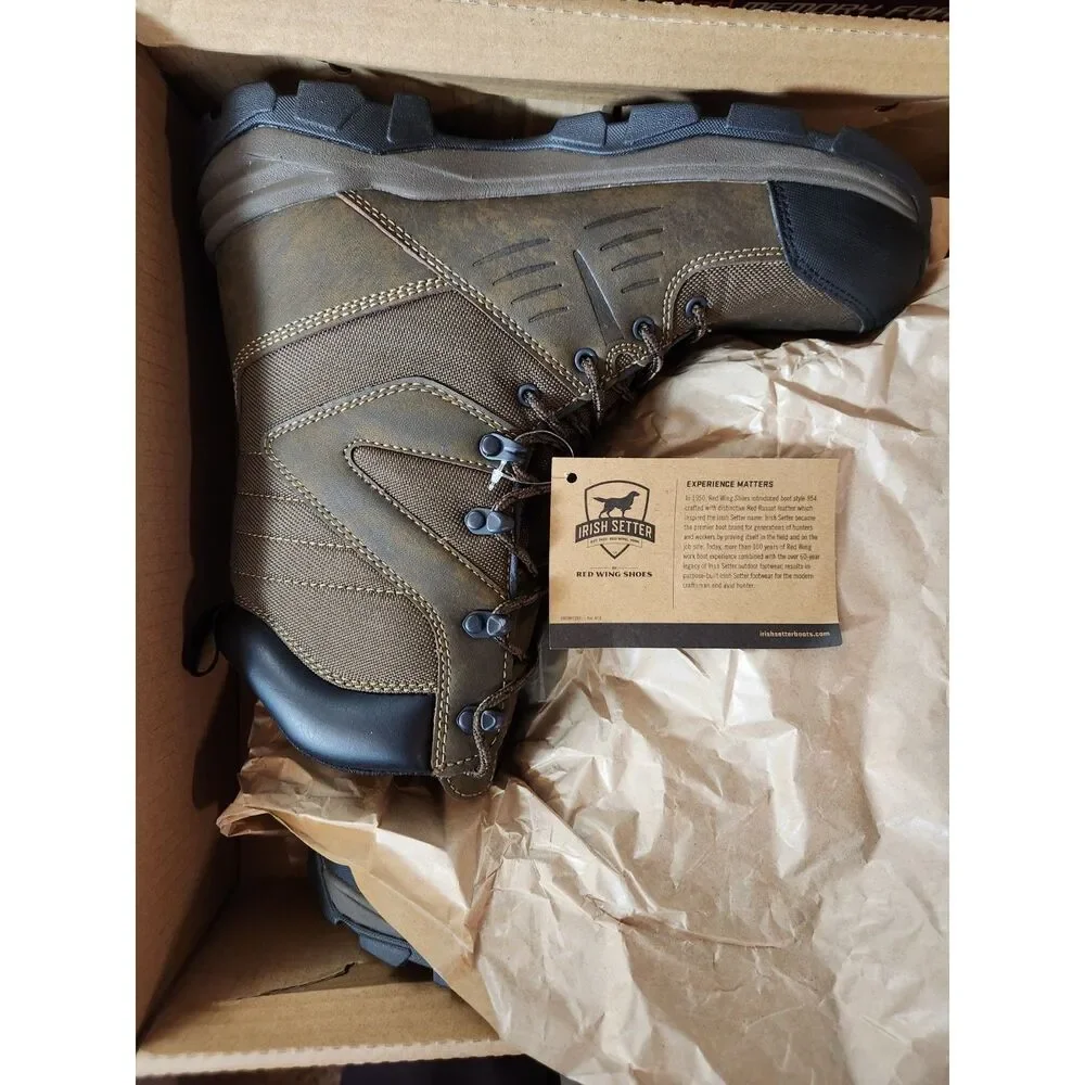 Irish Setter Hunt Terrain Boots Men’s 9 Waterproof Brown